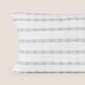 Funda de almohada algodón hilos tintos Element