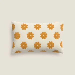 Funda de cojín de terciopelo flores Ritcusi