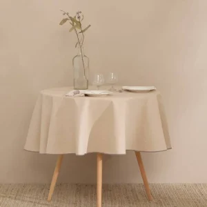 Mantel antimanchas resinado redondo Luti