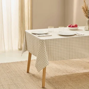 Mantel antimanchas resinado cuadros vichy Juam