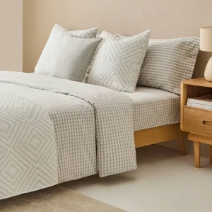 Funda nórdica algodón 180 hilos cuadros vichy Kimcua