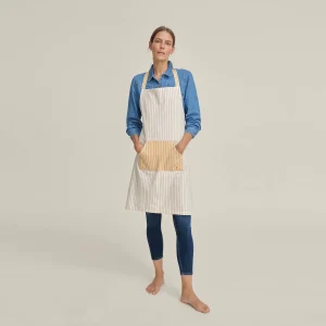 Delantal de algodón rayas Cocinar