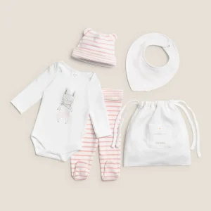 Conjunto de recien nacido algodón orgánico Tuta