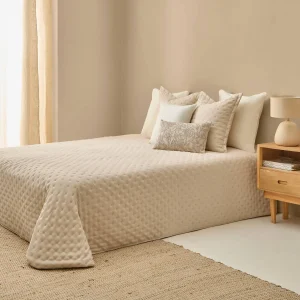 Colcha lisa acolchada puntos Felson