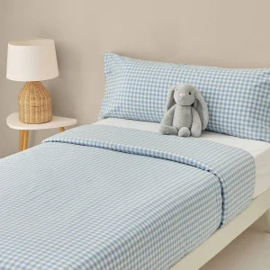 Funda nórdica de algodón percal 180 hilos cuadros vichy Kimcuad