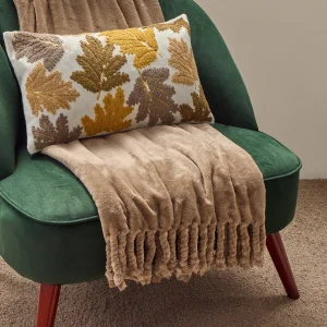 Plaid polar con flecos Apolo