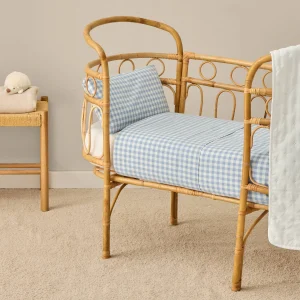 Sábana de algodón percal 180 hilos cuadros vichy Kimcuad