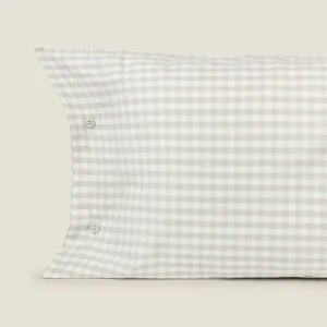 Funda de almohada algodón 180 hilos cuadros vichy Kimcua