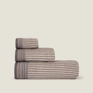 Toalla de baño algodón rayas jacquard Johan